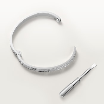 #LOVE# bracelet, medium model, paved #LOVE# bracelet, medium model, paved