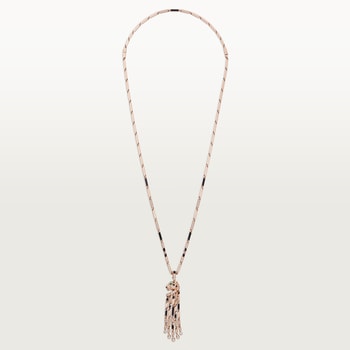 Panthère de Cartier long necklace, small model, paved  Panthère de Cartier long necklace, small model, paved