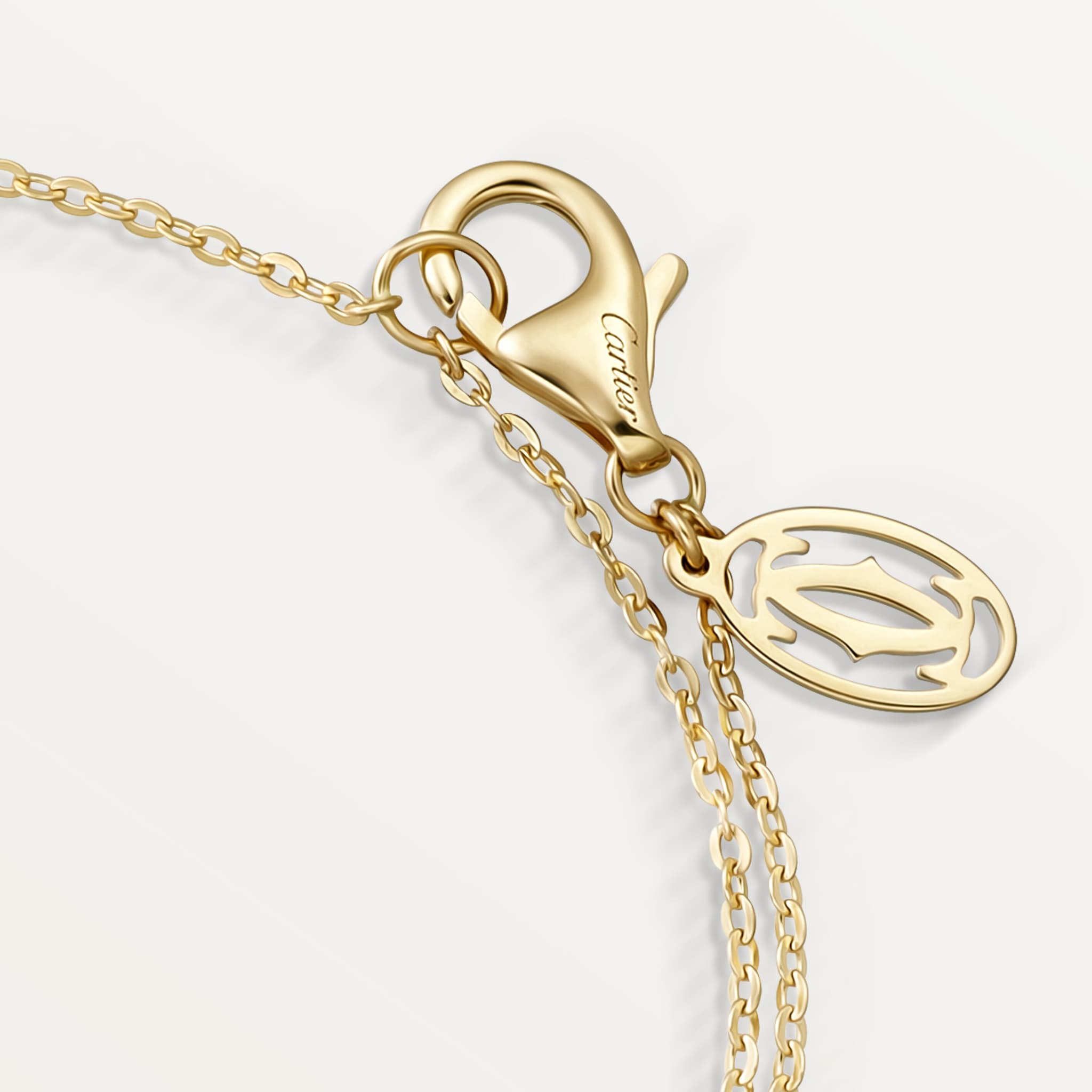 Trinity bracelet, on chain, diamonds, image 5