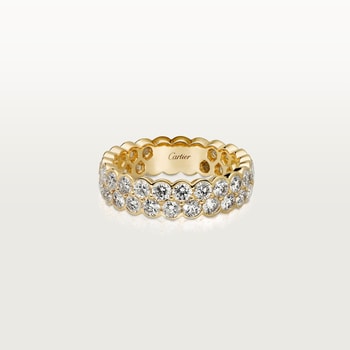 Broderie de Cartier wedding band, double row, diamonds Broderie de Cartier wedding band, double row, diamonds