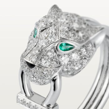 Panthère de Cartier ring, paved Panthère de Cartier ring, paved