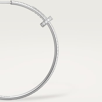 Juste un Clou hoop earrings, large model, paved Juste un Clou hoop earrings, large model, paved