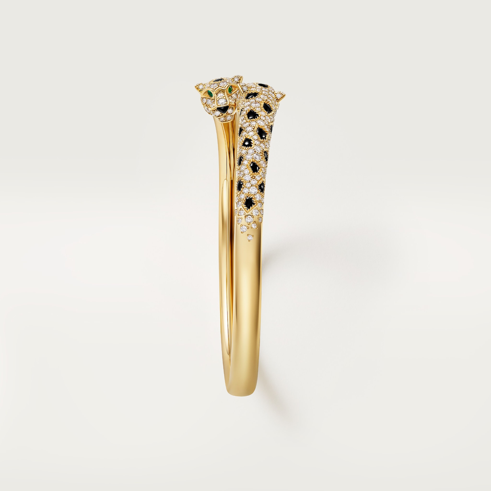 Panth&egrave;re de Cartier bilezik, yarı pave, resim 6