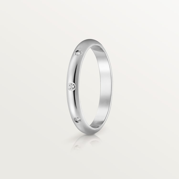 CRB4058300 - 1895 wedding band - Platinum, diamonds - Cartier CRB4058300 - 1895 wedding band - Platinum, diamonds - Cartier