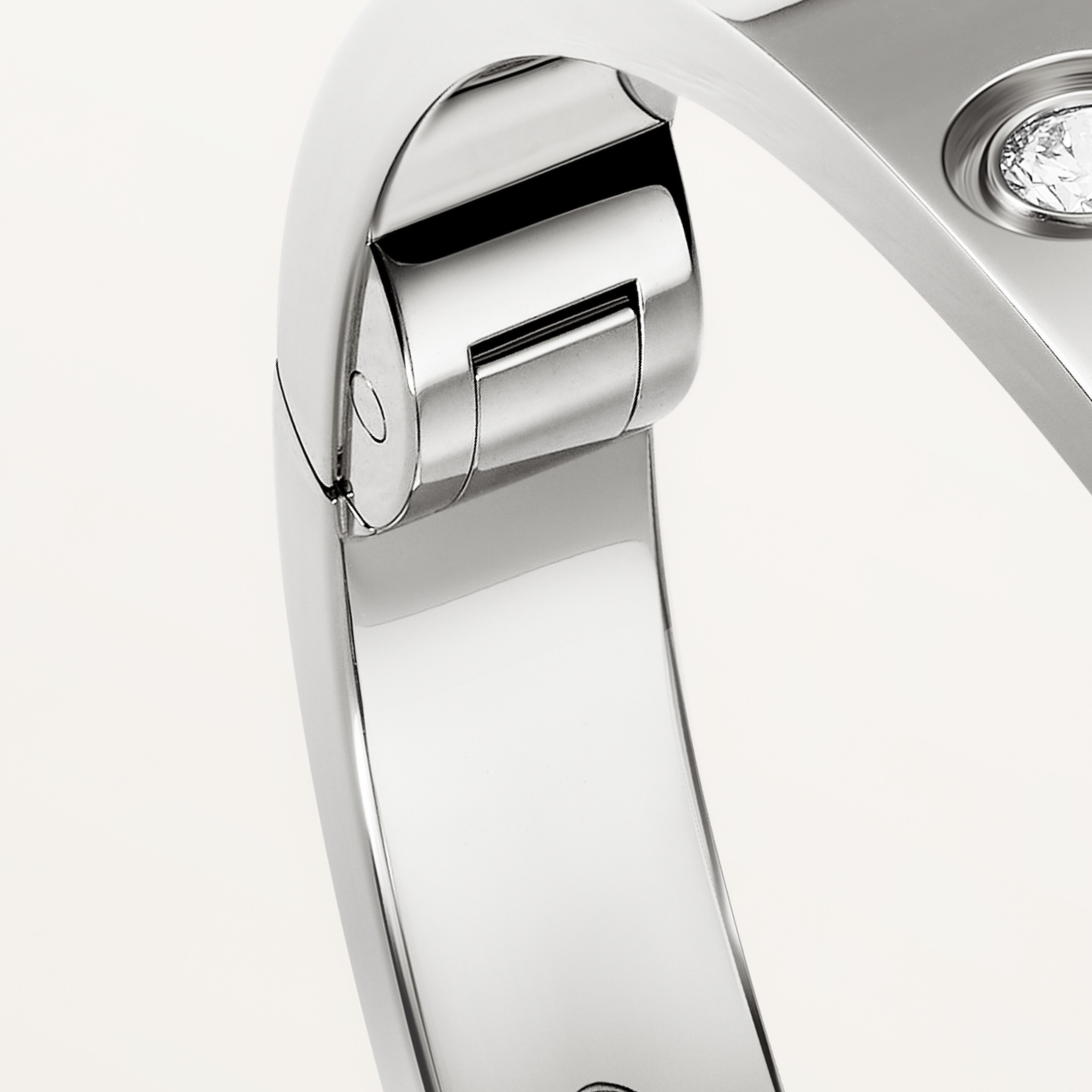 #LOVE# bracelet,single-screw closure, classic model, 4 diamonds, image 11