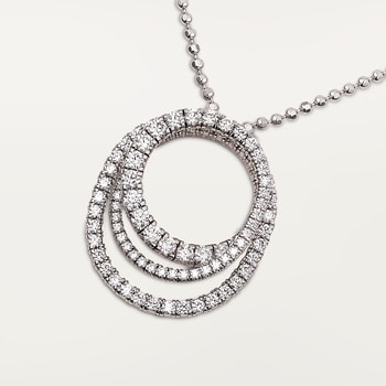 Etincelle de Cartier pendant, triple row, paved  Etincelle de Cartier pendant, triple row, paved