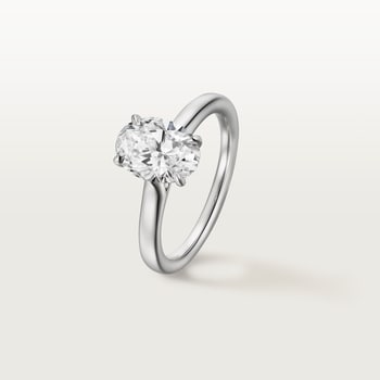 1895 solitaire, oval-cut diamond 1895 solitaire, oval-cut diamond
