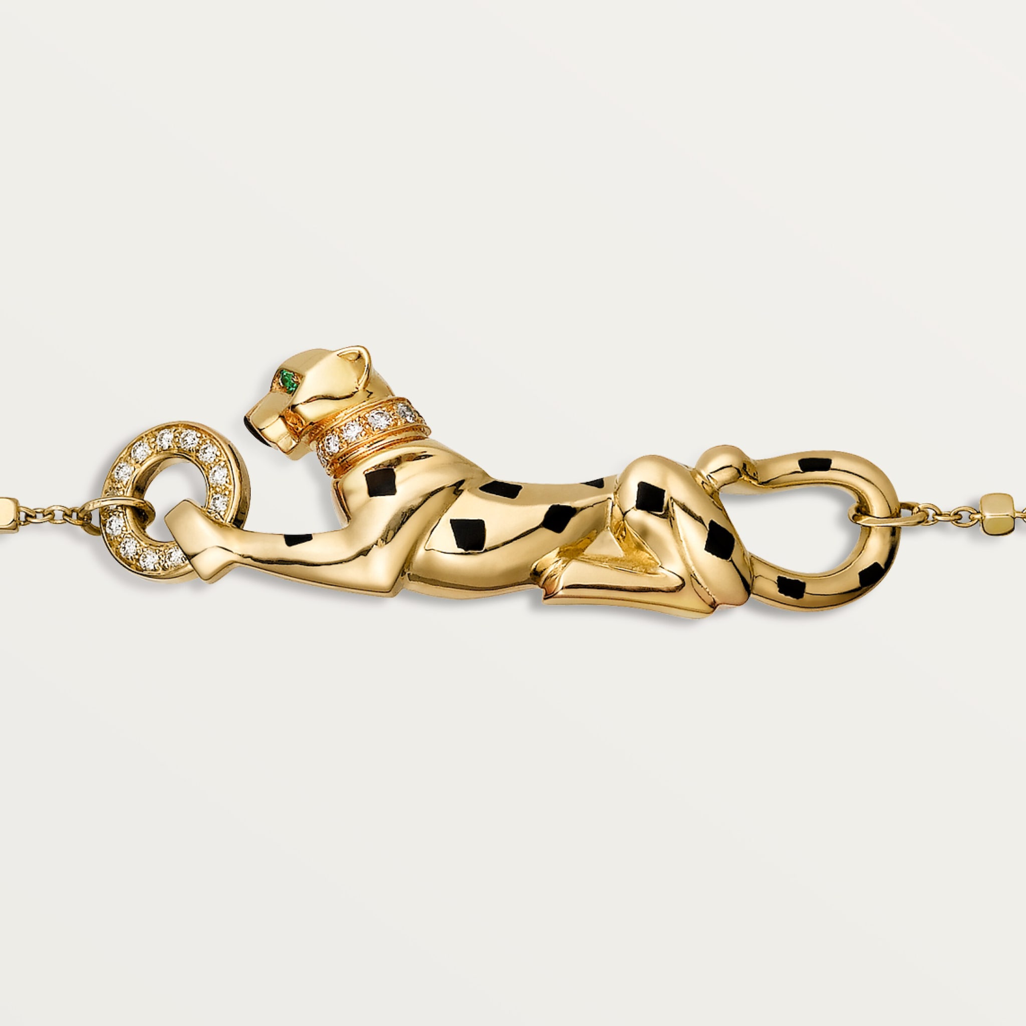 Panth&egrave;re de Cartier bracelet, on chain, diamonds