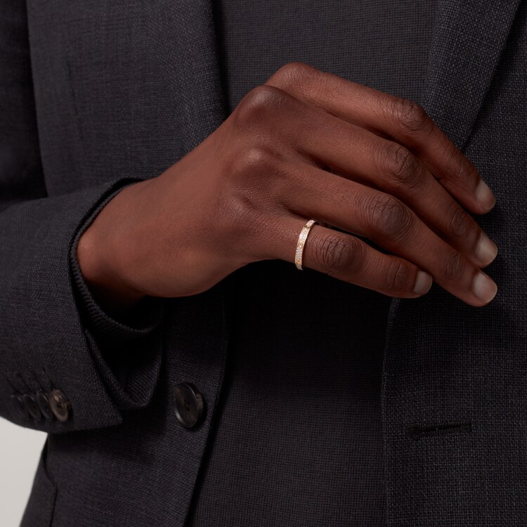 Cartier love sales ring diamond pave