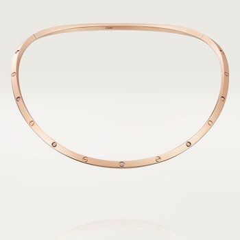 Collier torque #LOVE#, 10 diamants