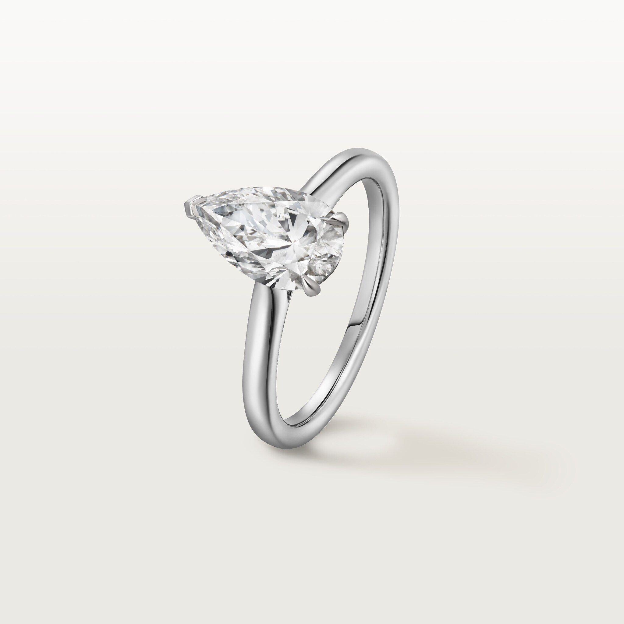 1895 solitaire, pear-shaped diamond