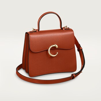 Top handle bag small model Panthere de Cartier