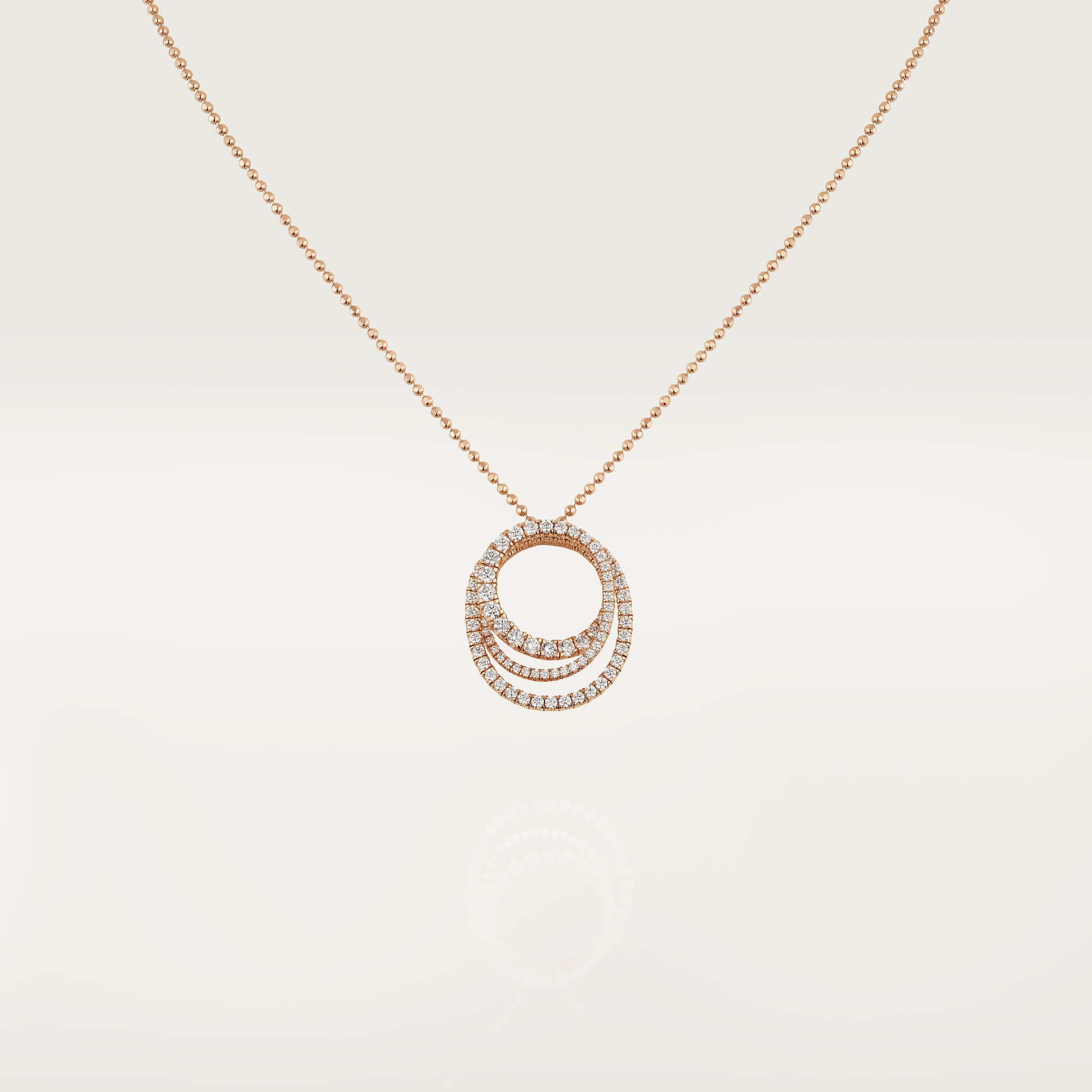 Etincelle de Cartier pendant, triple row, paved 