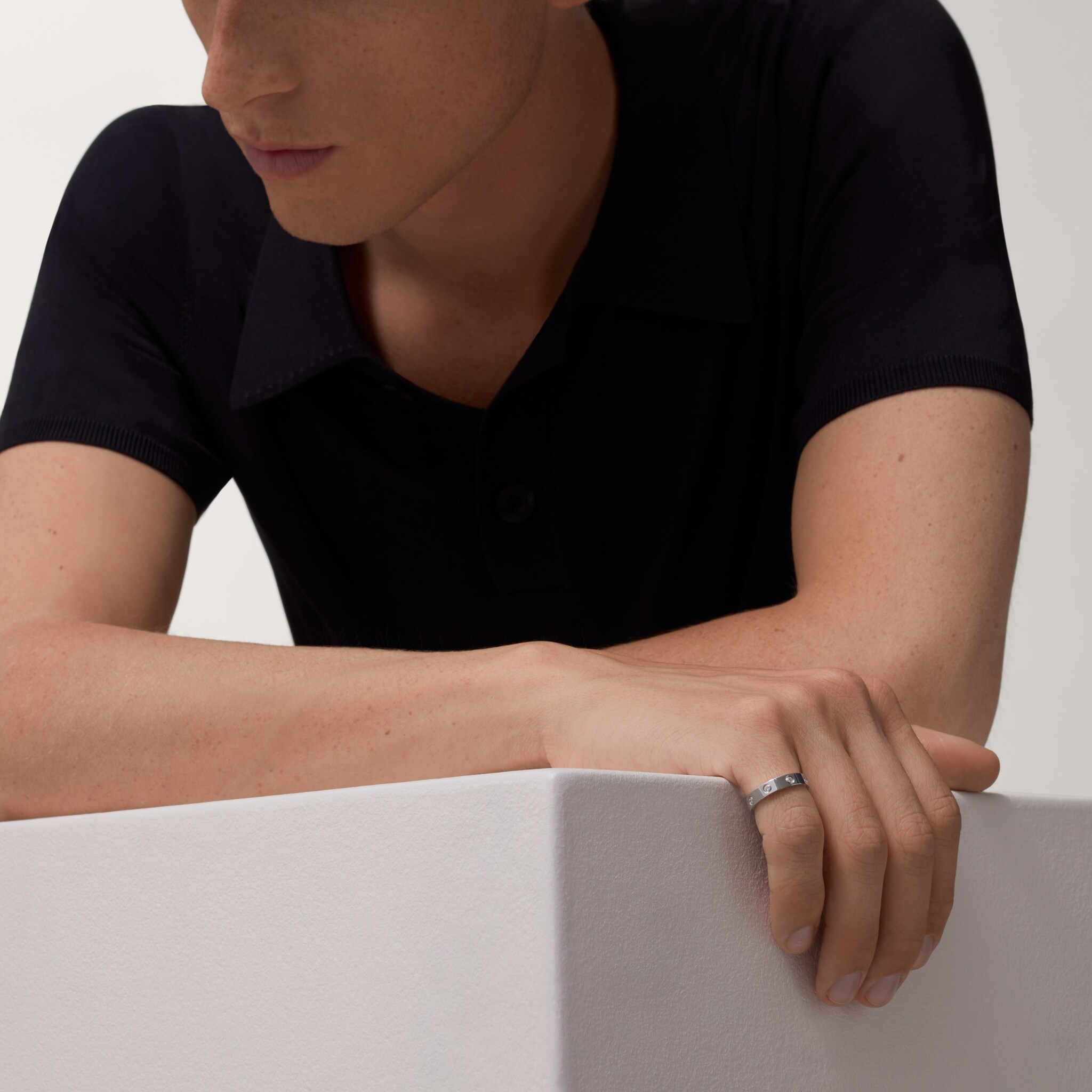 Bague #LOVE#, petit mod&egrave;le, 8 diamants