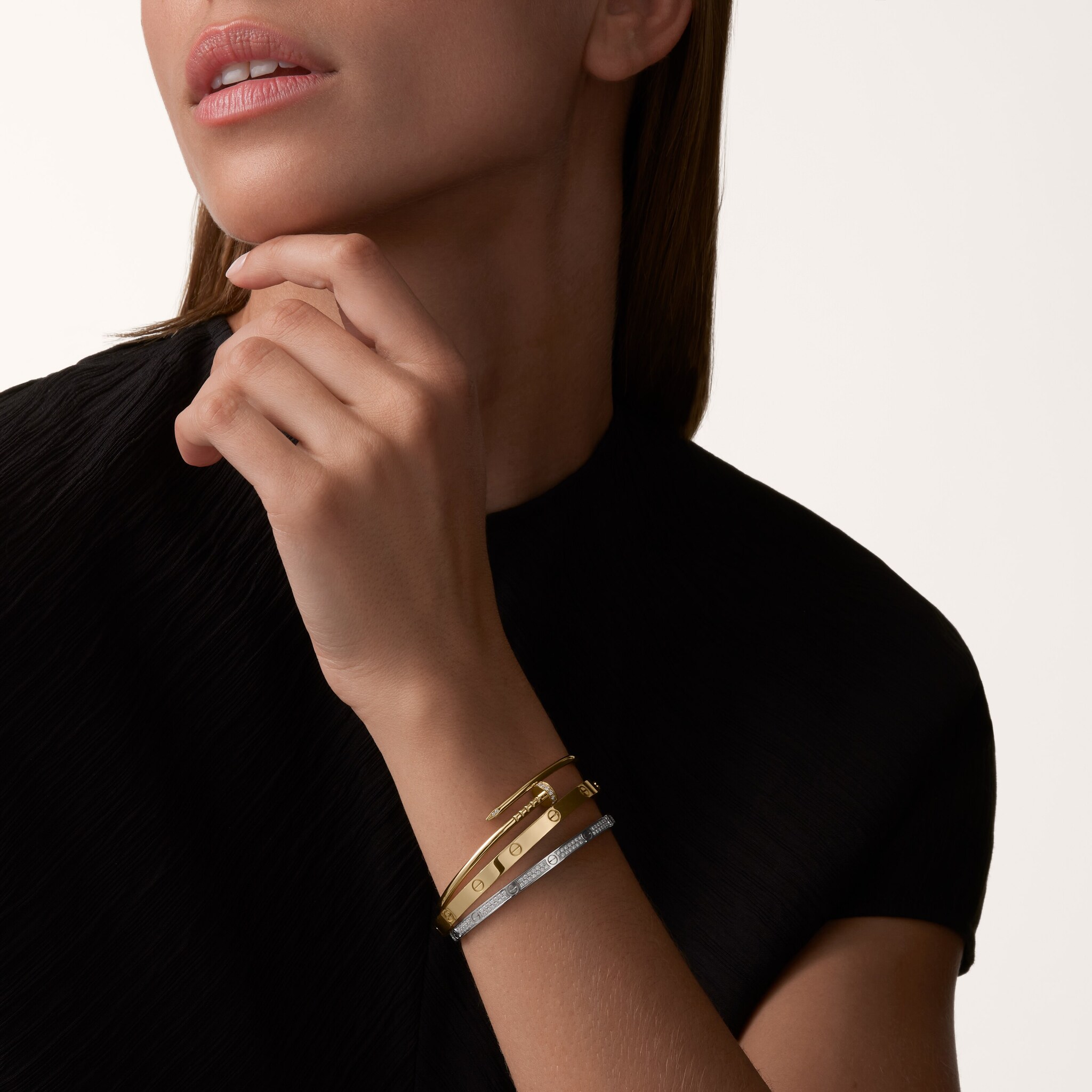 #LOVE# bracelet, small model, paved