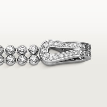 Agrafe bracelet, brilliant-cut diamonds, paved  Agrafe bracelet, brilliant-cut diamonds, paved
