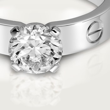#LOVE# solitaire, brilliant-cut diamond #LOVE# solitaire, brilliant-cut diamond