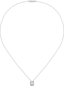 Cartier Destinée pendant, emerald-cut diamond, paved  Cartier Destinée pendant, emerald-cut diamond, paved
