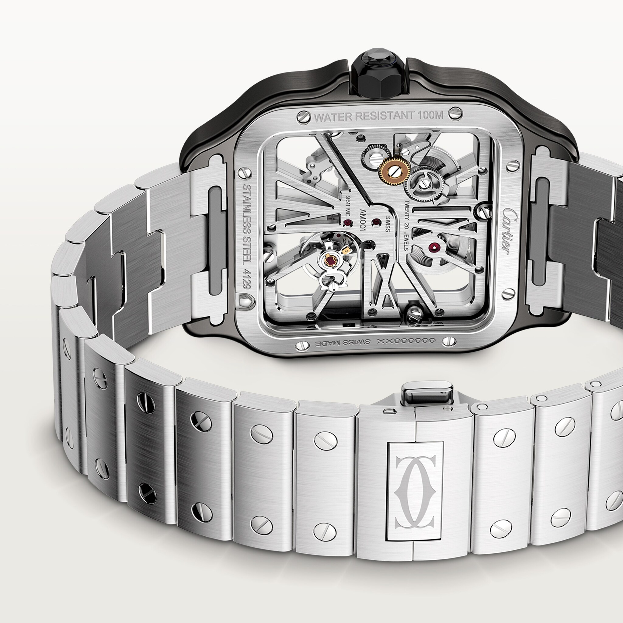Santos de Cartier skeleton watch, image 5