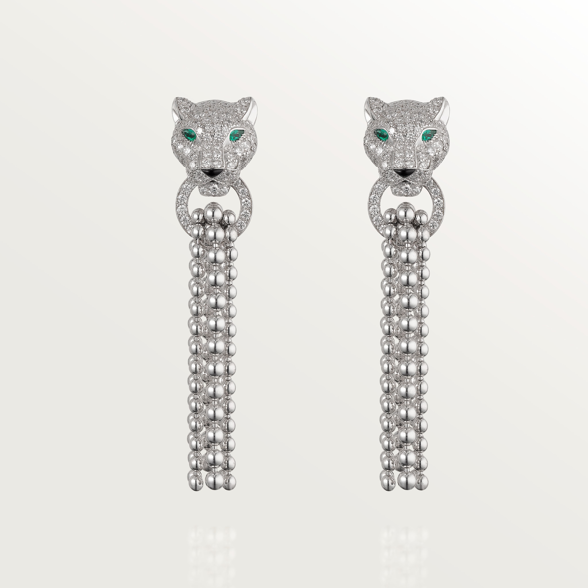 Panth&egrave;re de Cartier earrings, half-paved
