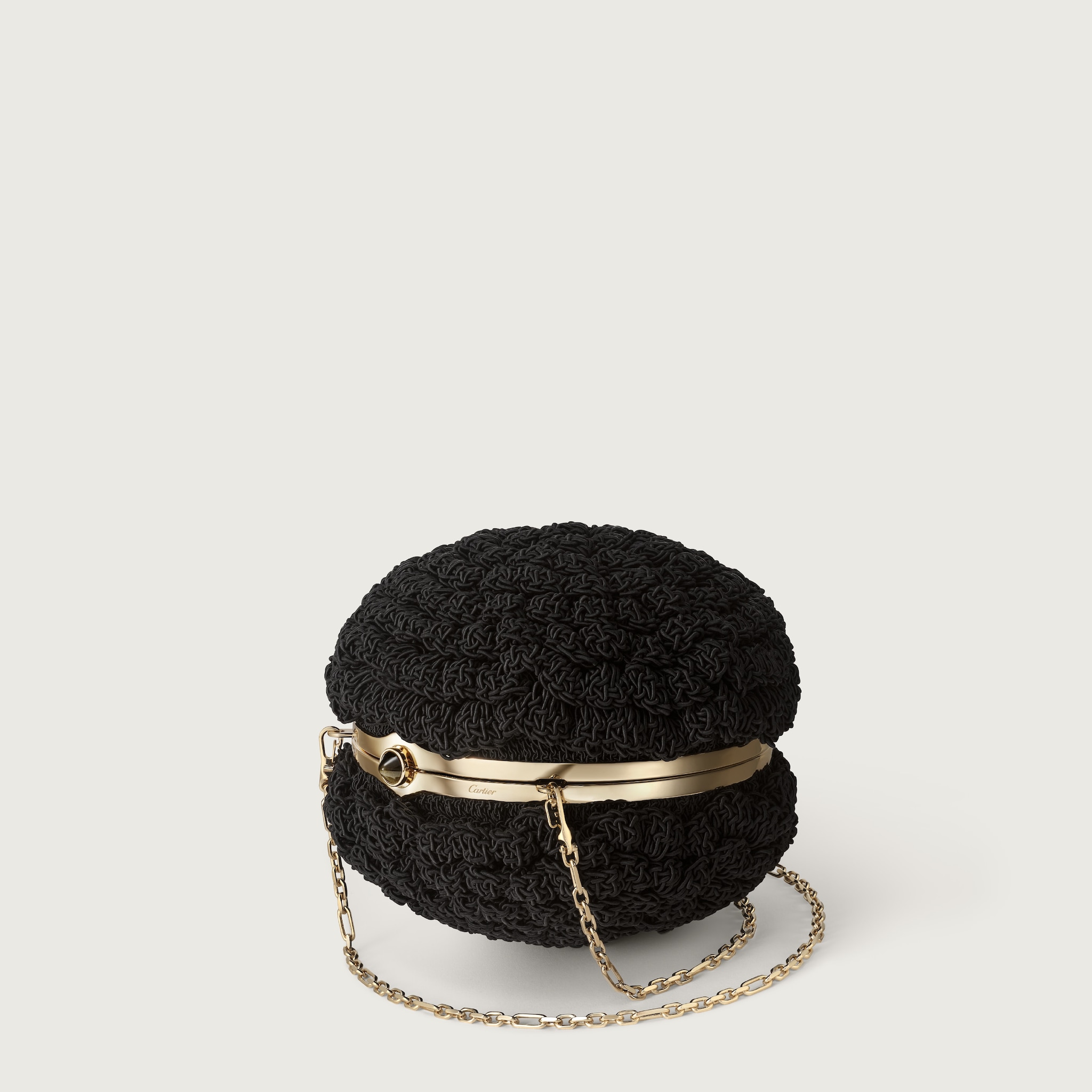 Round crochet bag, Cartier Soir