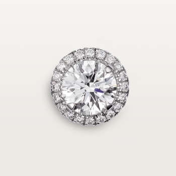 Cartier Destinée stud earrings, 2 brilliant-cut diamonds, paved Cartier Destinée stud earrings, 2 brilliant-cut diamonds, paved