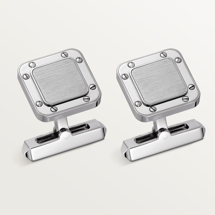 CROG000163 - Santos de Cartier cufflinks - Sterling silver CROG000163 - Santos de Cartier cufflinks - Sterling silver