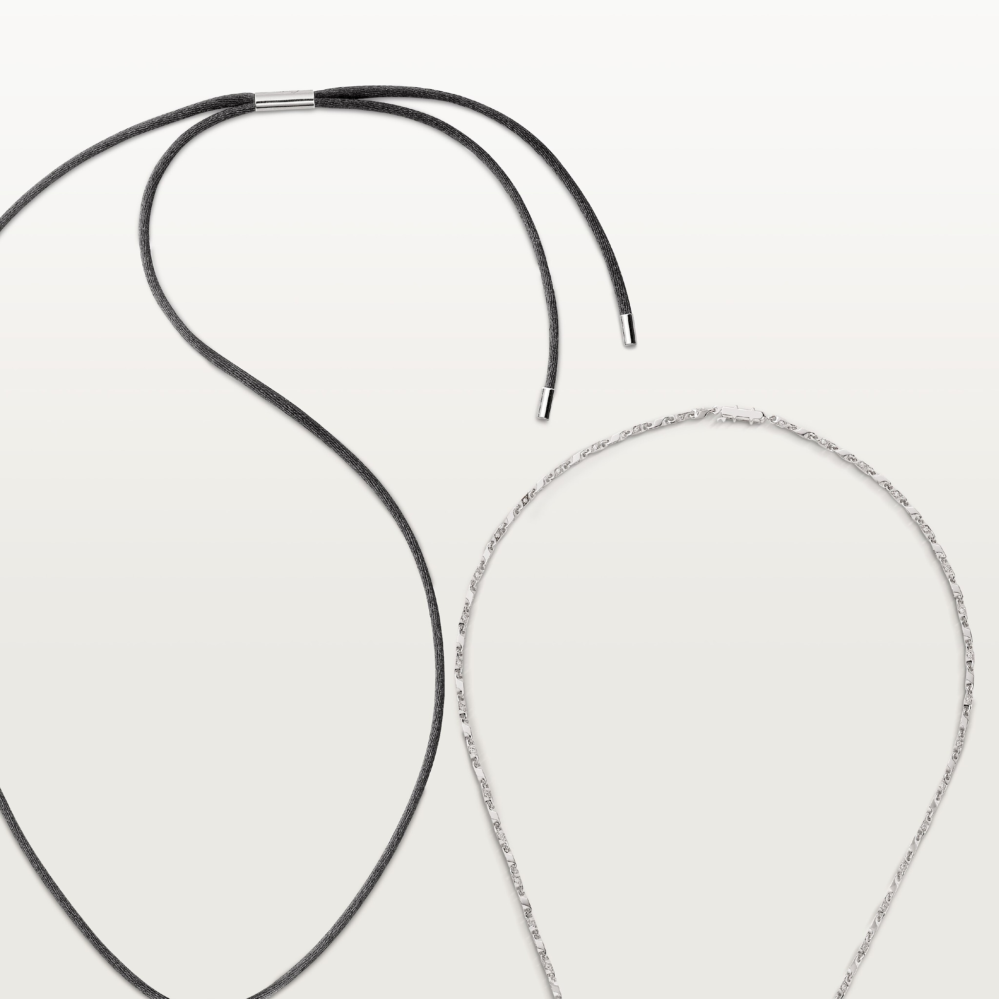 Faune et Flore de Cartier necklace, emerald beads, paved 