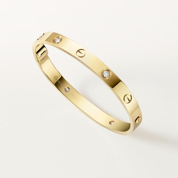 #LOVE# bracelet,single-screw closure, classic model, 4 diamonds #LOVE# bracelet,single-screw closure, classic model, 4 diamonds