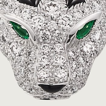 Panthère de Cartier pendant, paved Panthère de Cartier pendant, paved