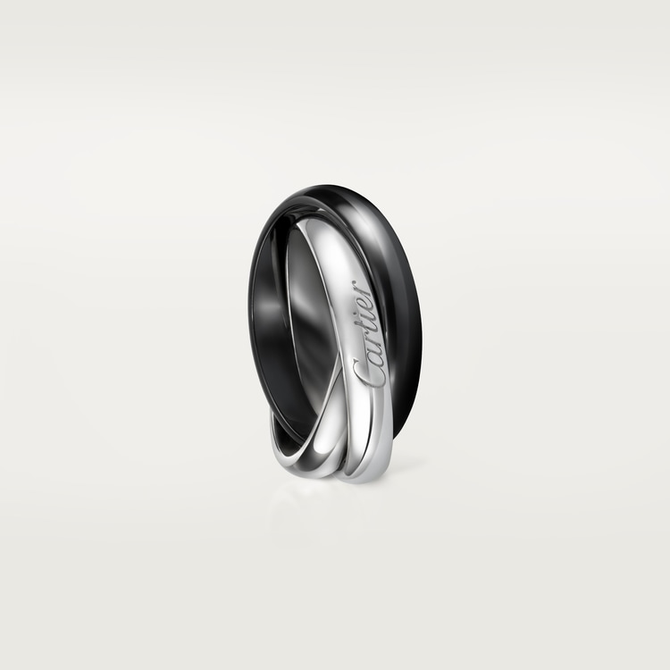 Cartier ceramic trinity ring Clearance