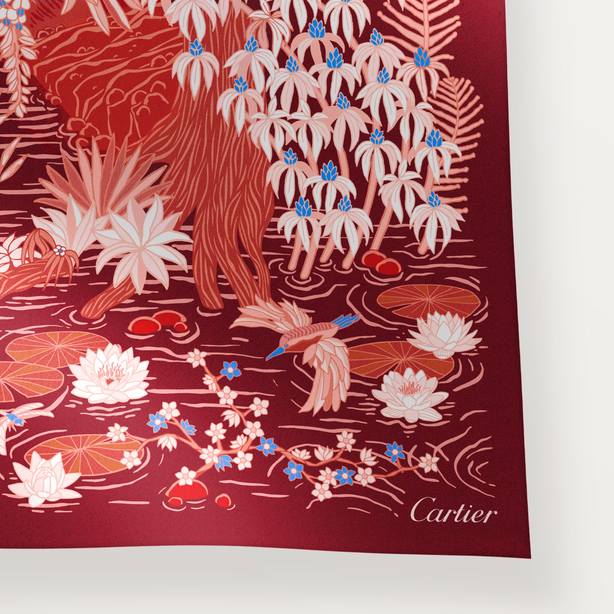 Panth&egrave;re Faune and Flora 90 scarf