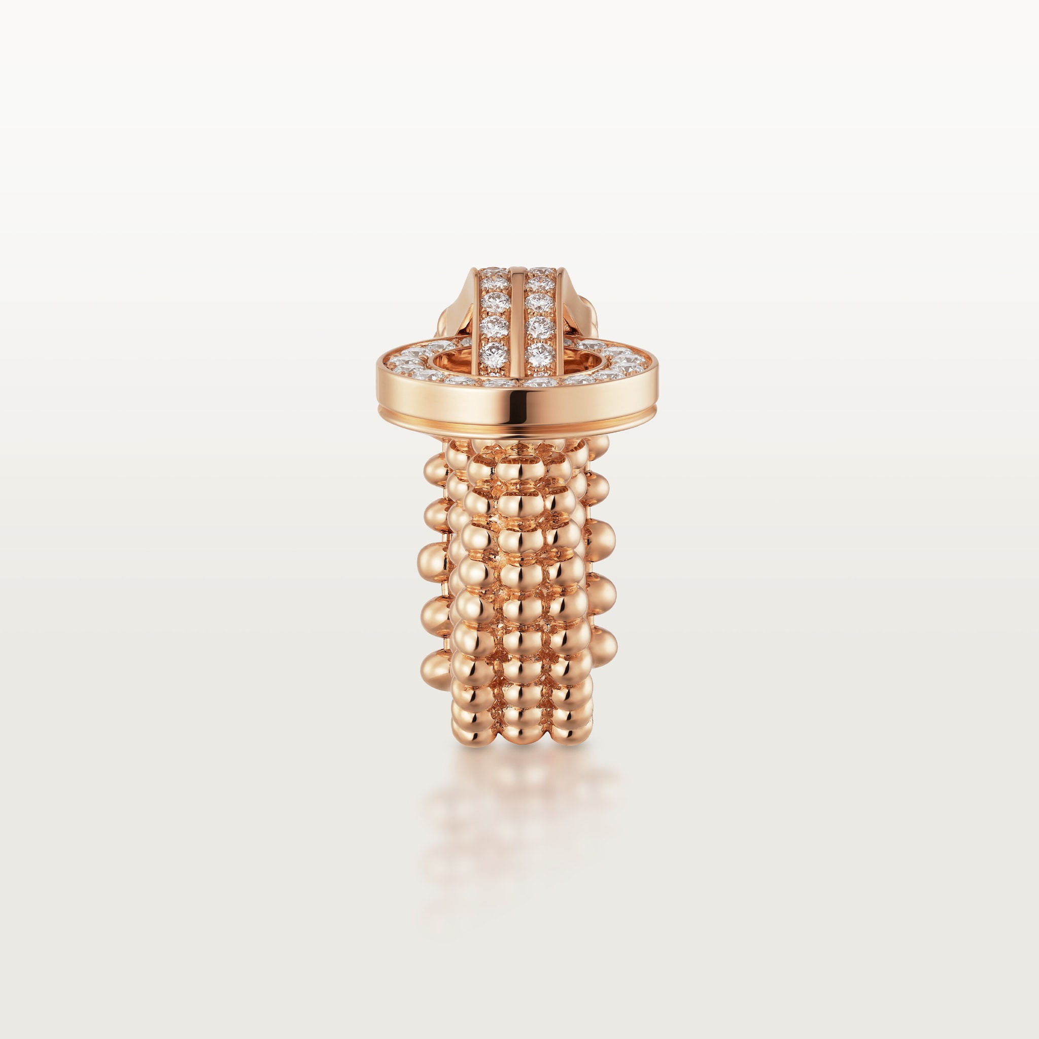 Agrafe ring, half-paved, image 7