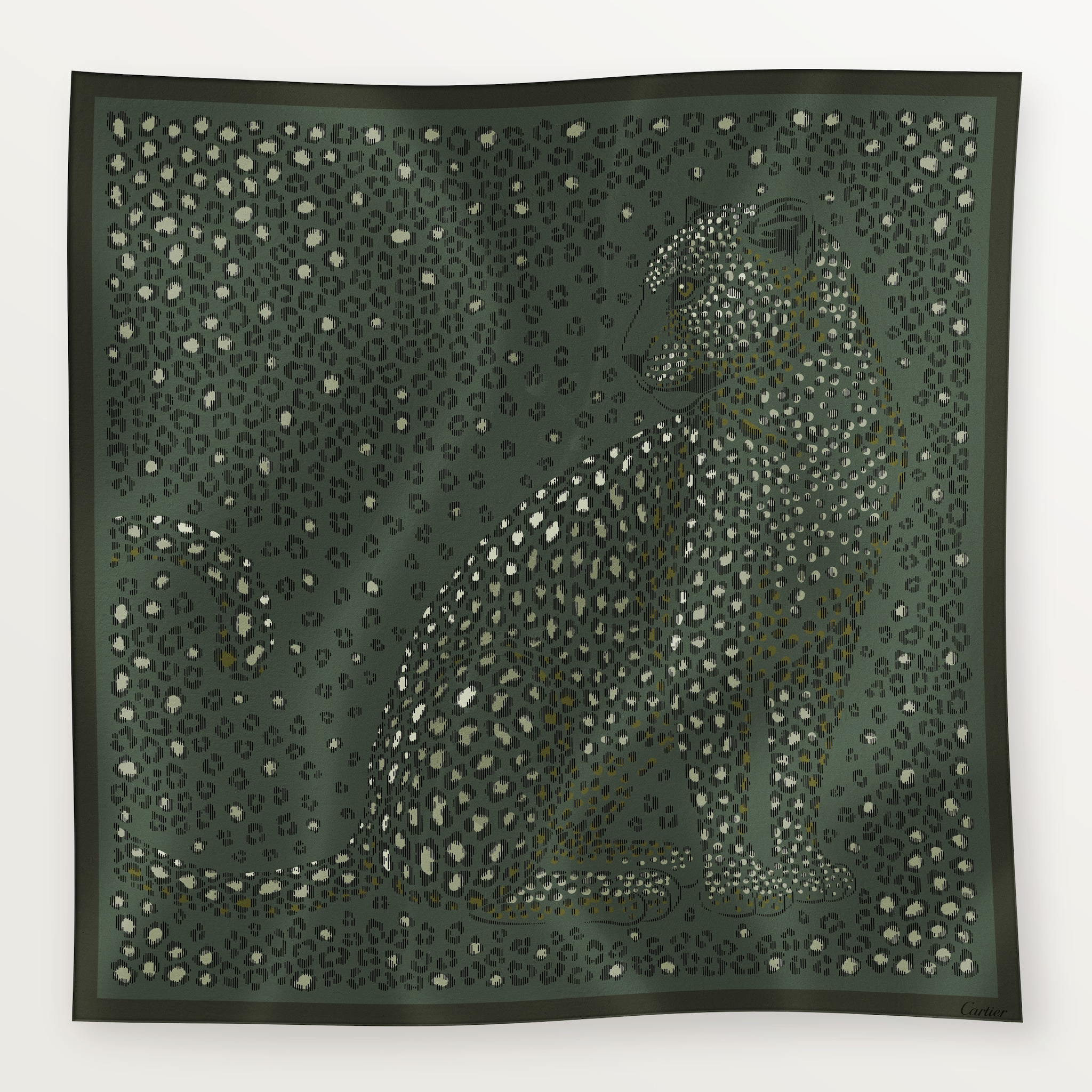 ผ้าพันคอ 90 ซม. ลายจุด Panthere