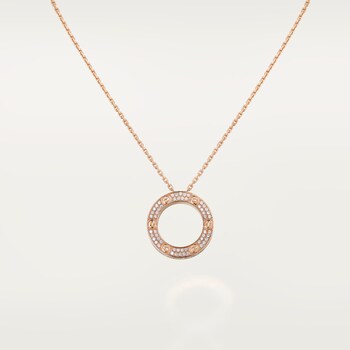Cartier love top ring necklace