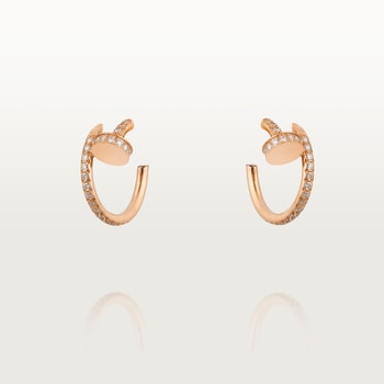 Juste un Clou hoop earrings, small model, paved Juste un Clou hoop earrings, small model, paved