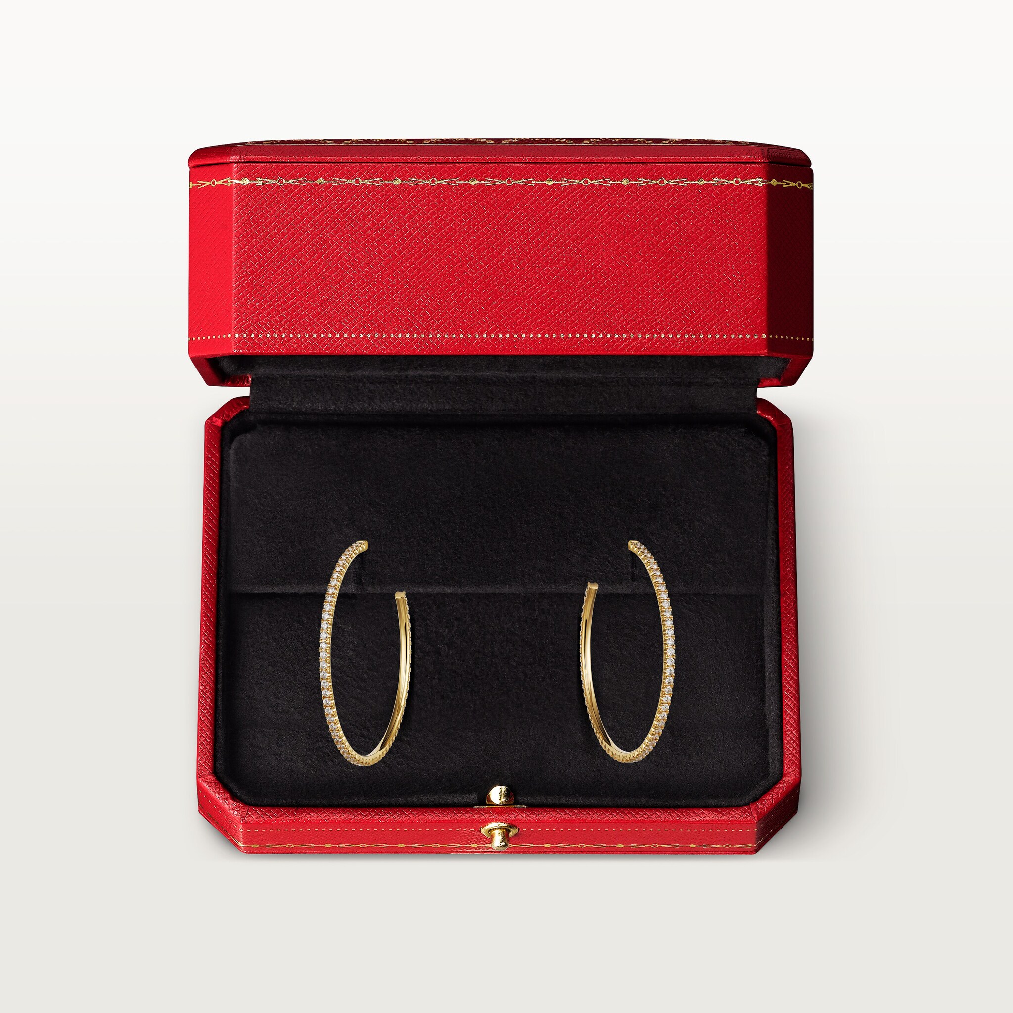 Etincelle de Cartier hoop earrings, large model, paved, image 6