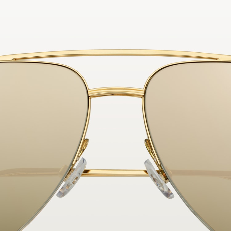 Cartier pilot sunglasses hot sale 18k