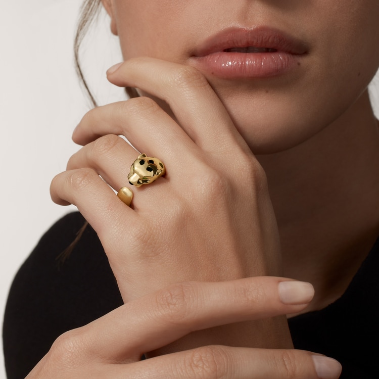Cartier panthere top ring gold