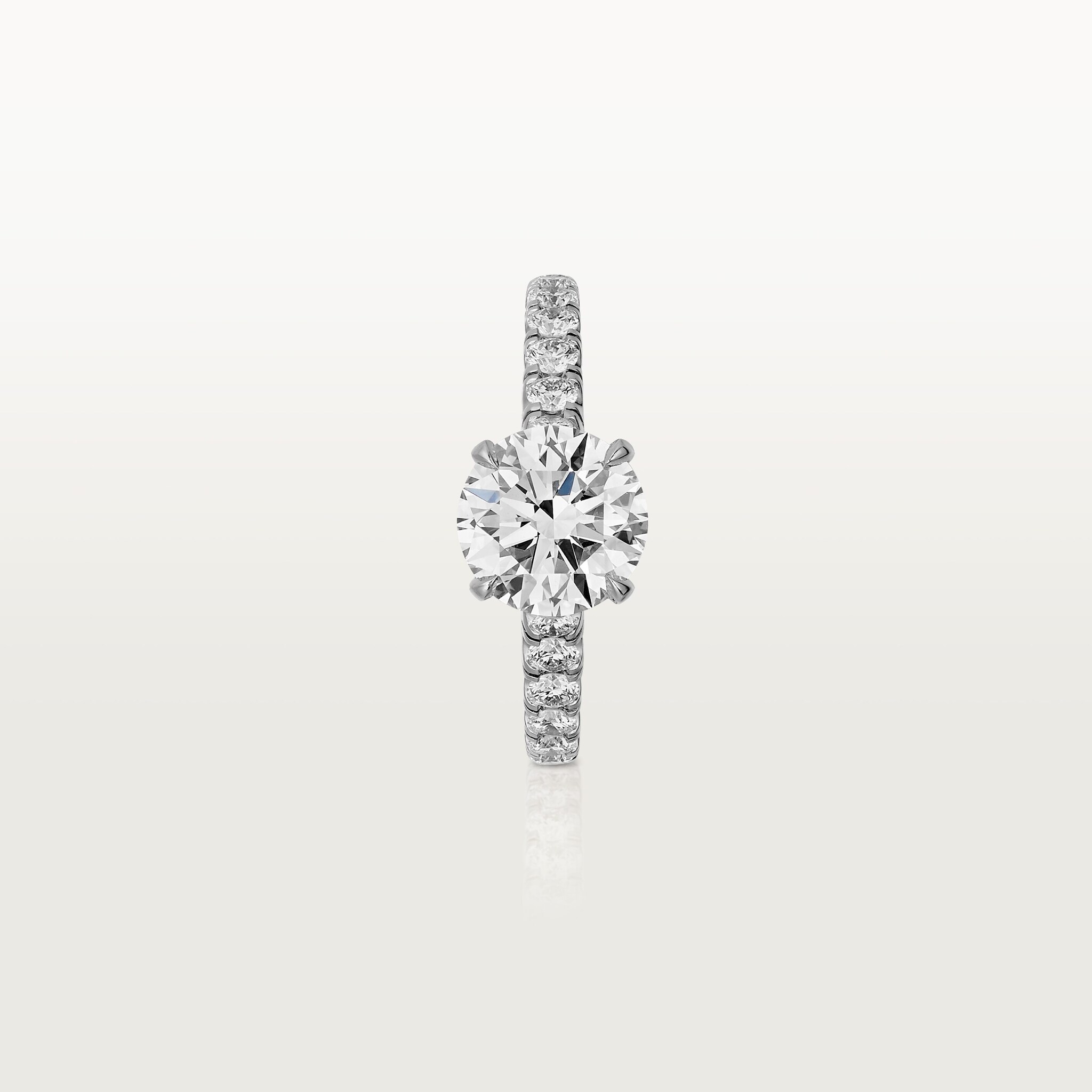 1895 solitaire, brilliant-cut diamond, paved , image 5