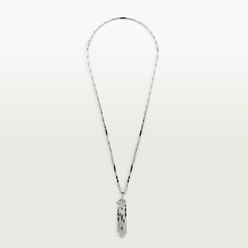 Panthère de Cartier long necklace, small model, paved  Panthère de Cartier long necklace, small model, paved