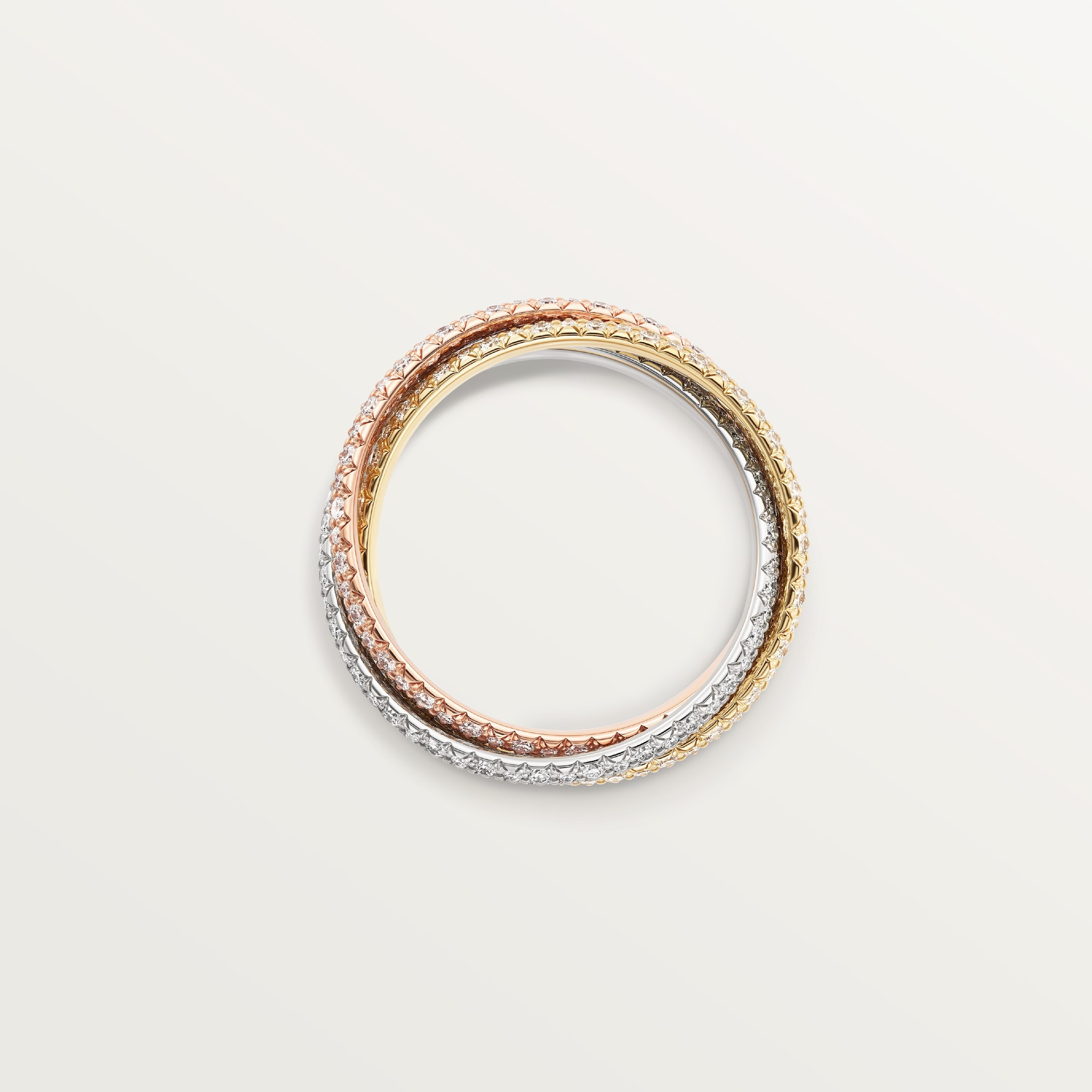 Trinity ring, small model, paved