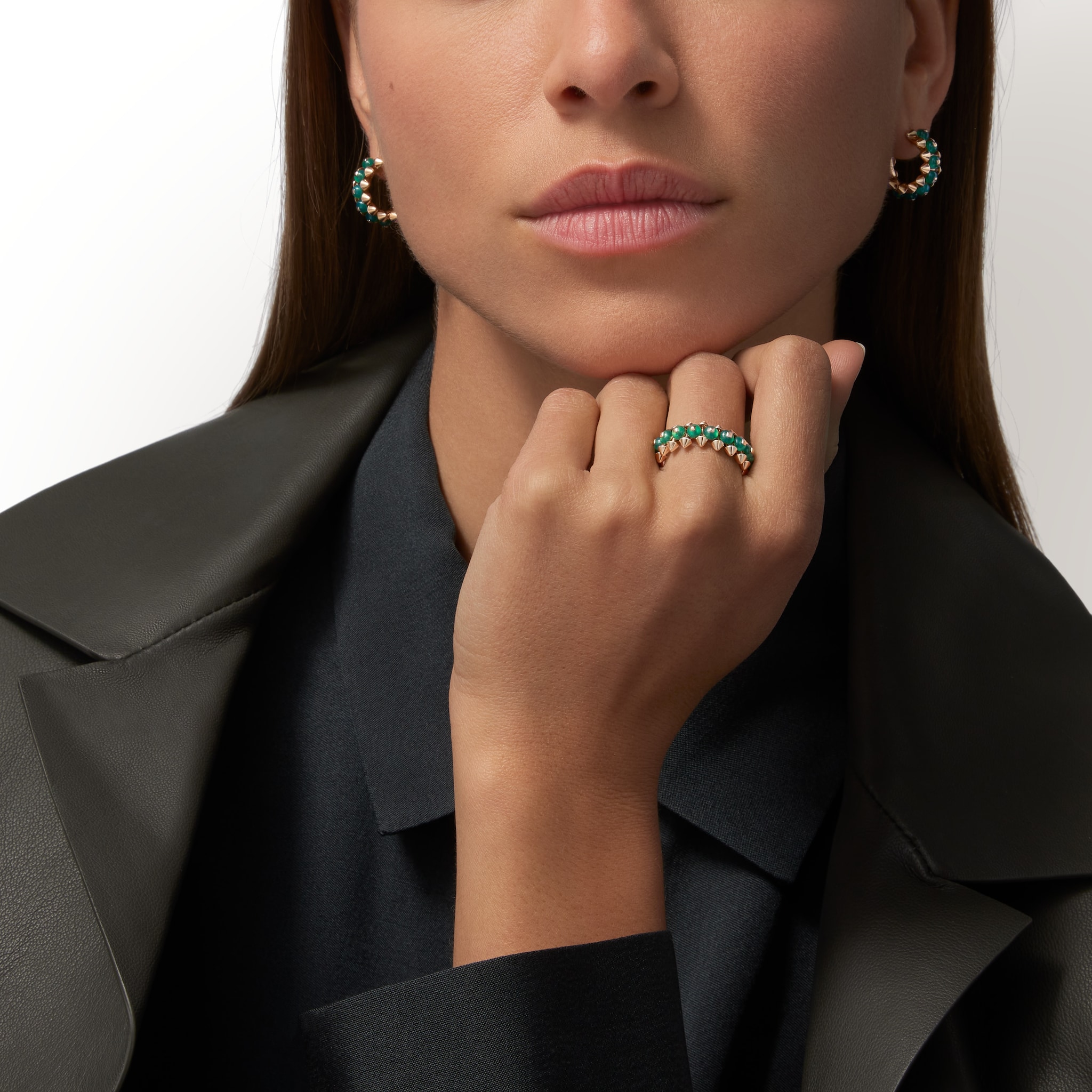 Clash de Cartier earrings, agate