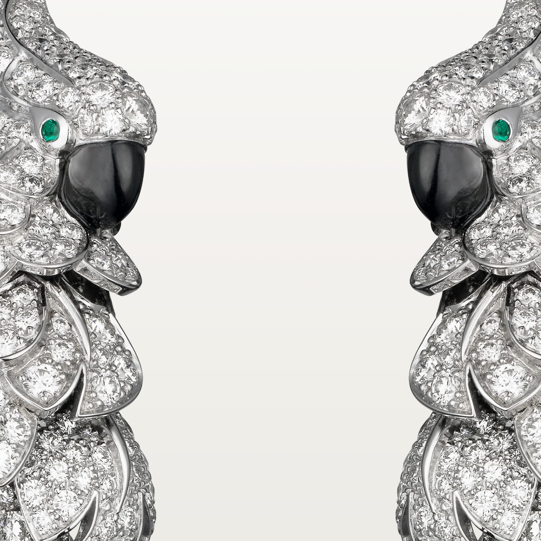 Faune et Flore de Cartier earrings, paved