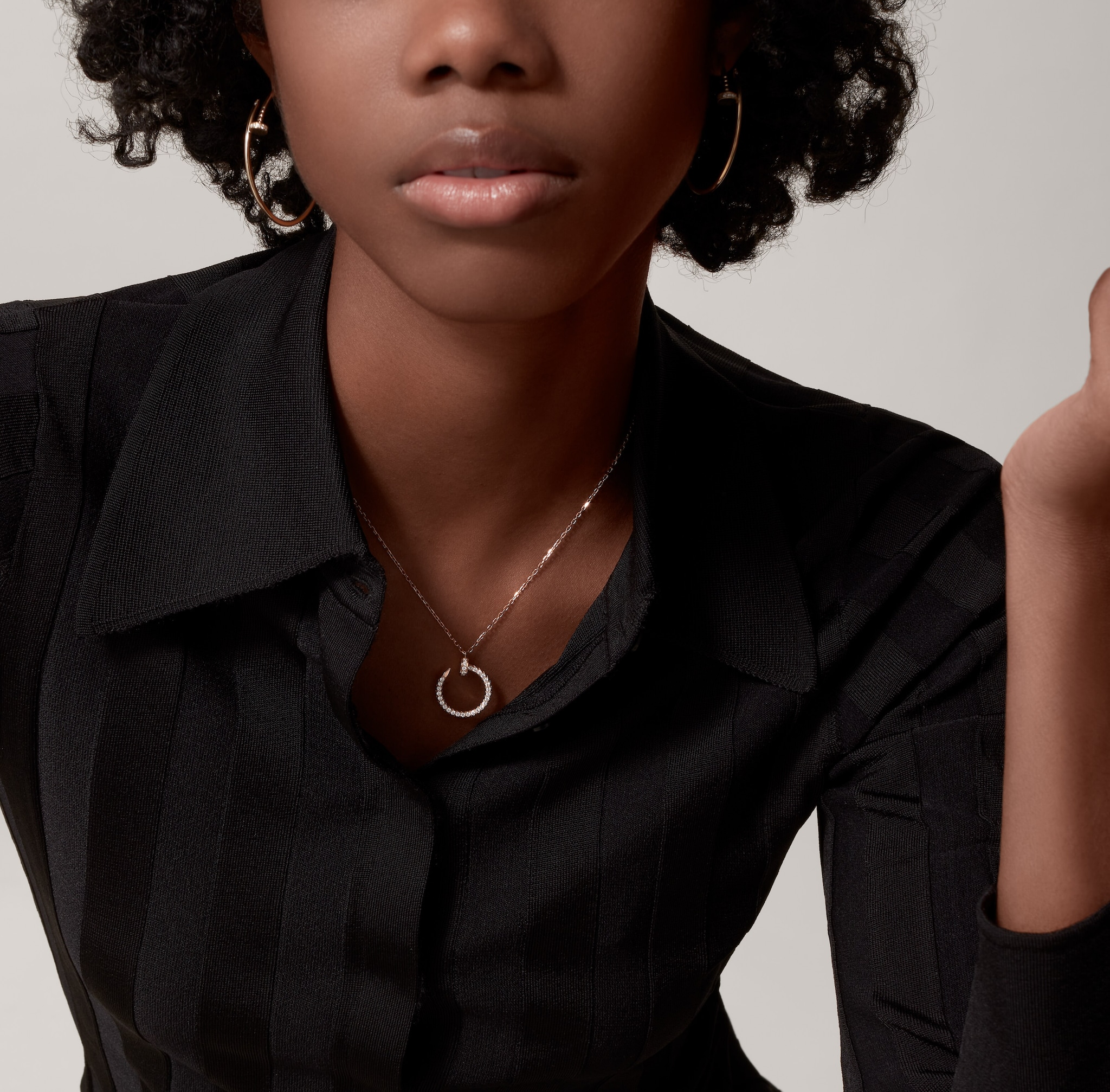 Pendentif Juste un Clou, diamants