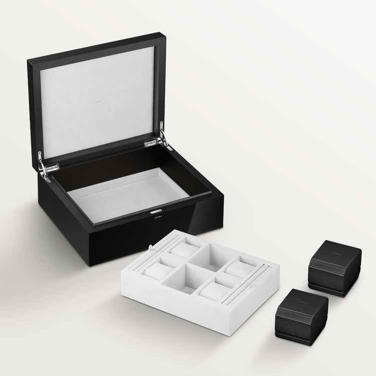 Santos de Cartier six watch and cufflink box Santos de Cartier six watch and cufflink box