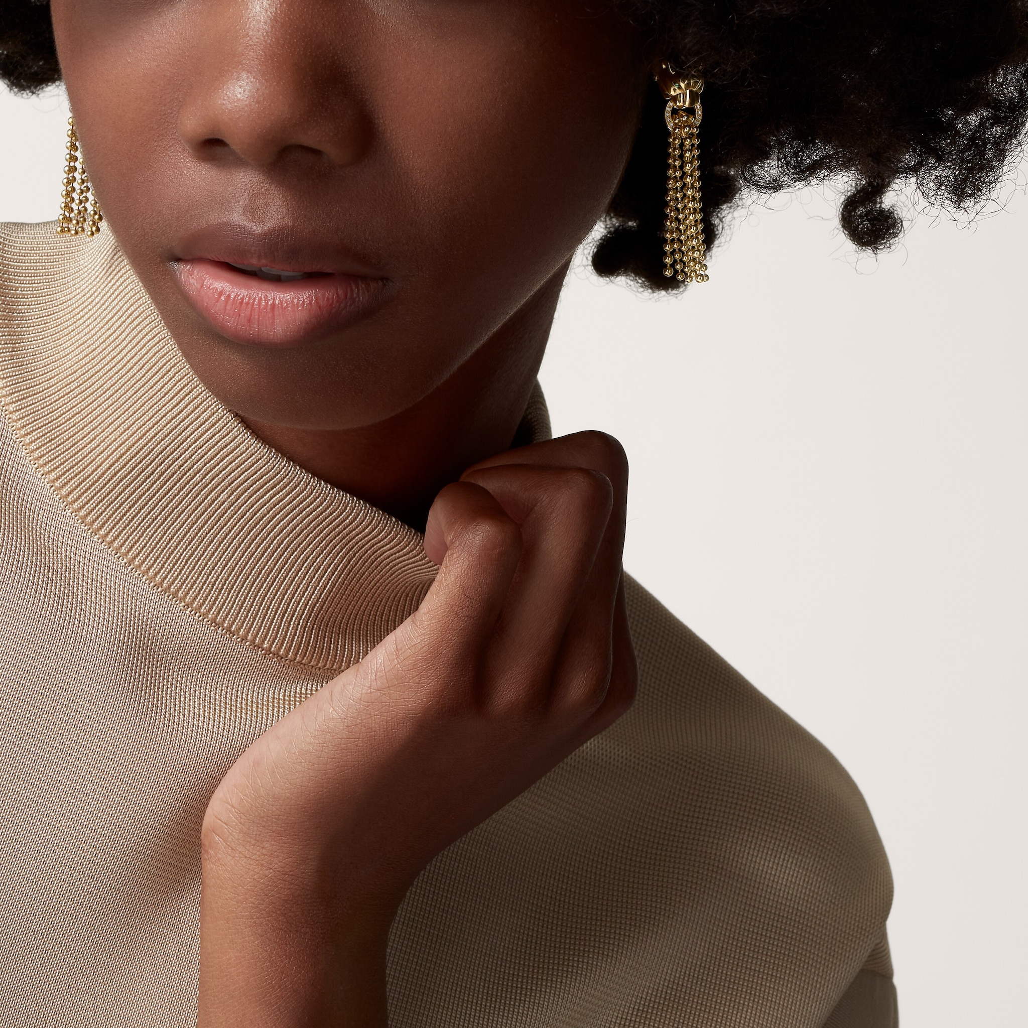 Panth&egrave;re de Cartier earrings, diamonds