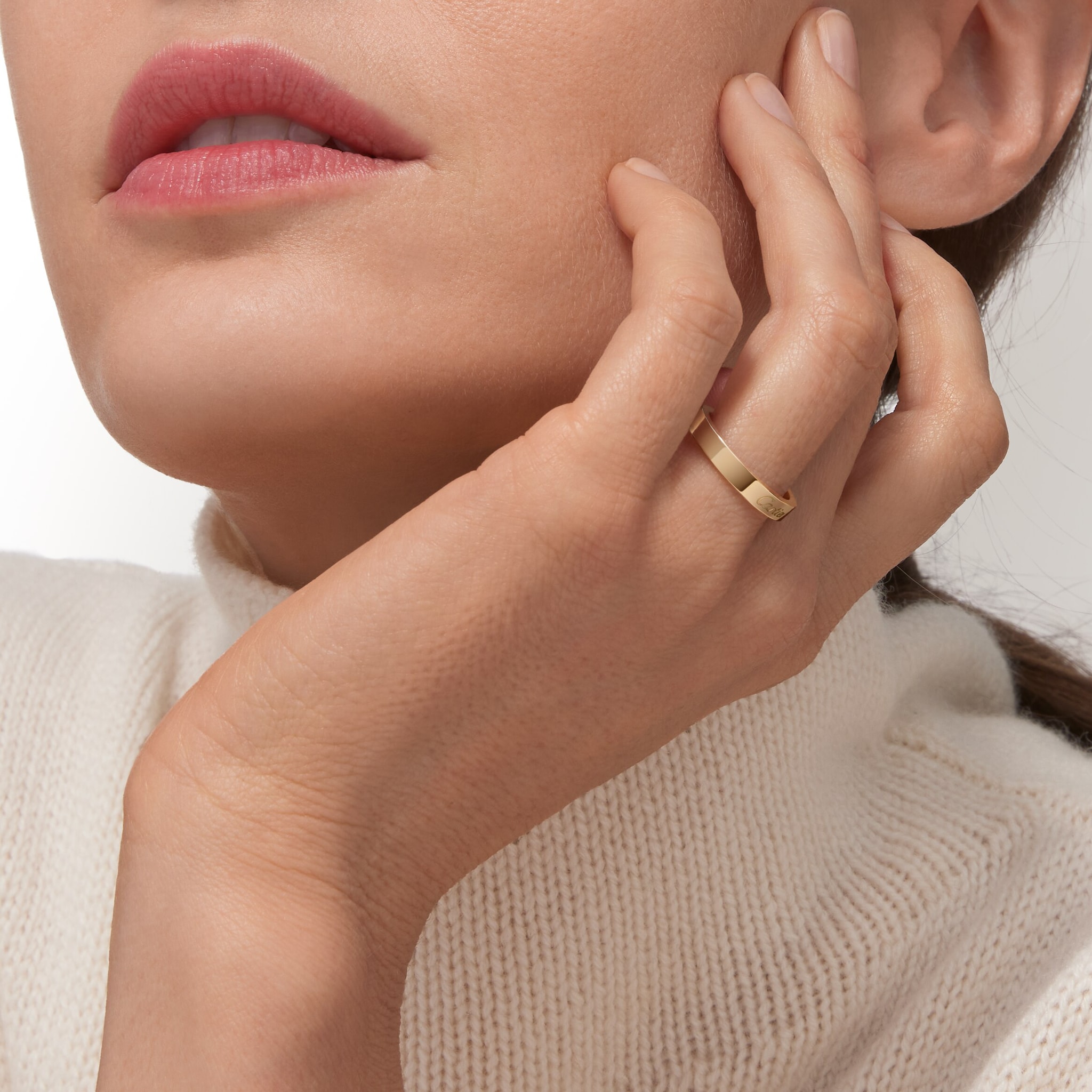 C 드 까르띠에 웨딩 링, 폭 3mm