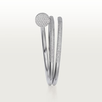 Juste un Clou bracelet, double, half-paved Juste un Clou bracelet, double, half-paved