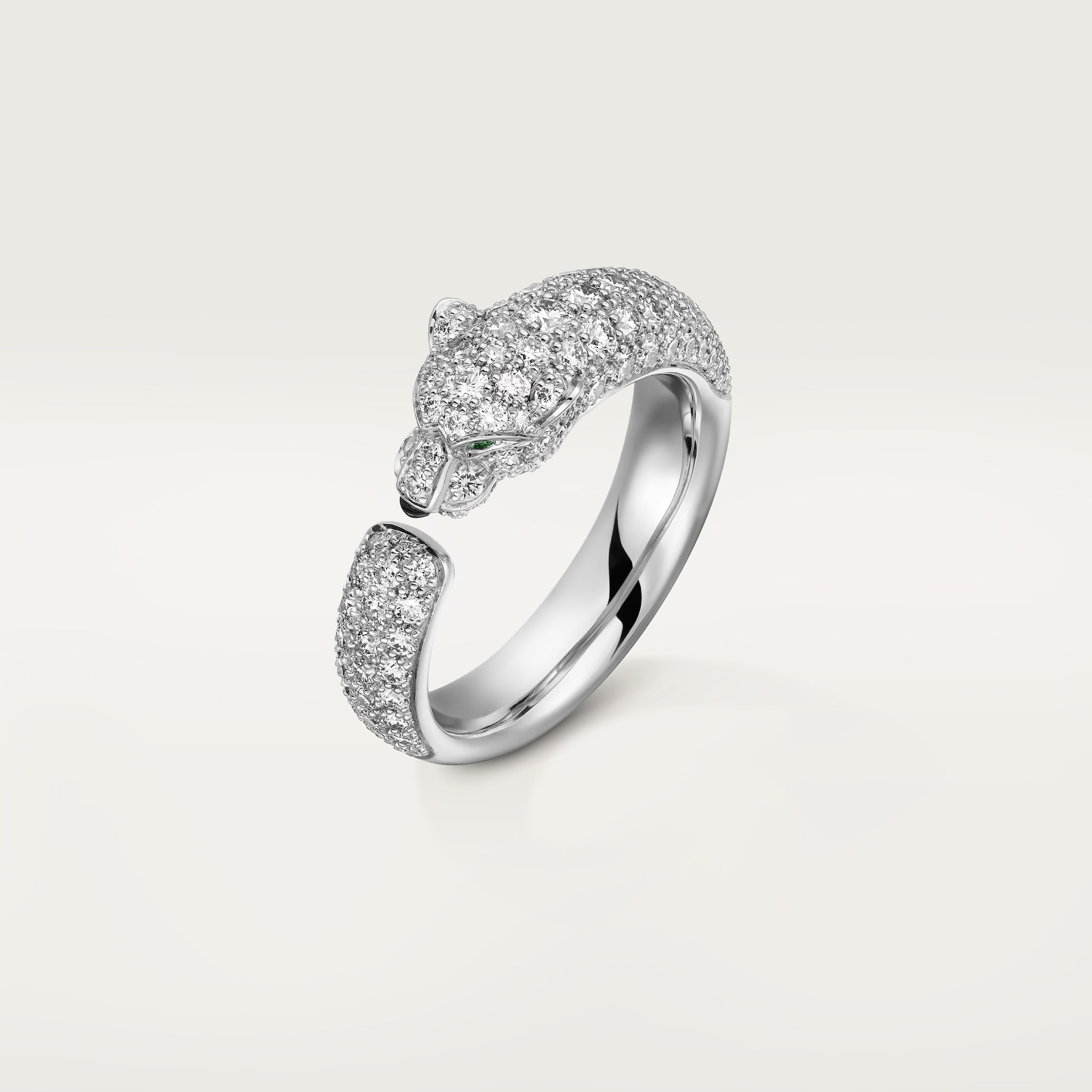 Panth&egrave;re de Cartier ring, small model, paved, image 1
